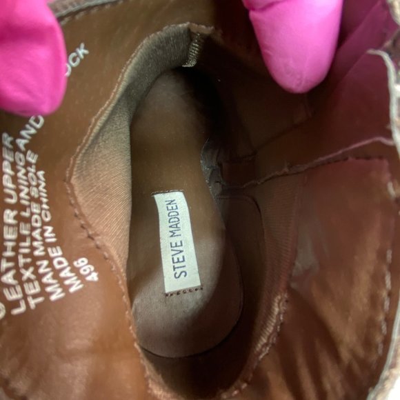 Steve Madden Ohio Womens Ankle Boot Size 8M Gray Suede Fringe Zip Western Bootie - Picture 4 of 13